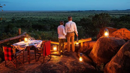 Serengeti-Pioneer-Camp---activities---private-dinner-overlooking-the-savannah